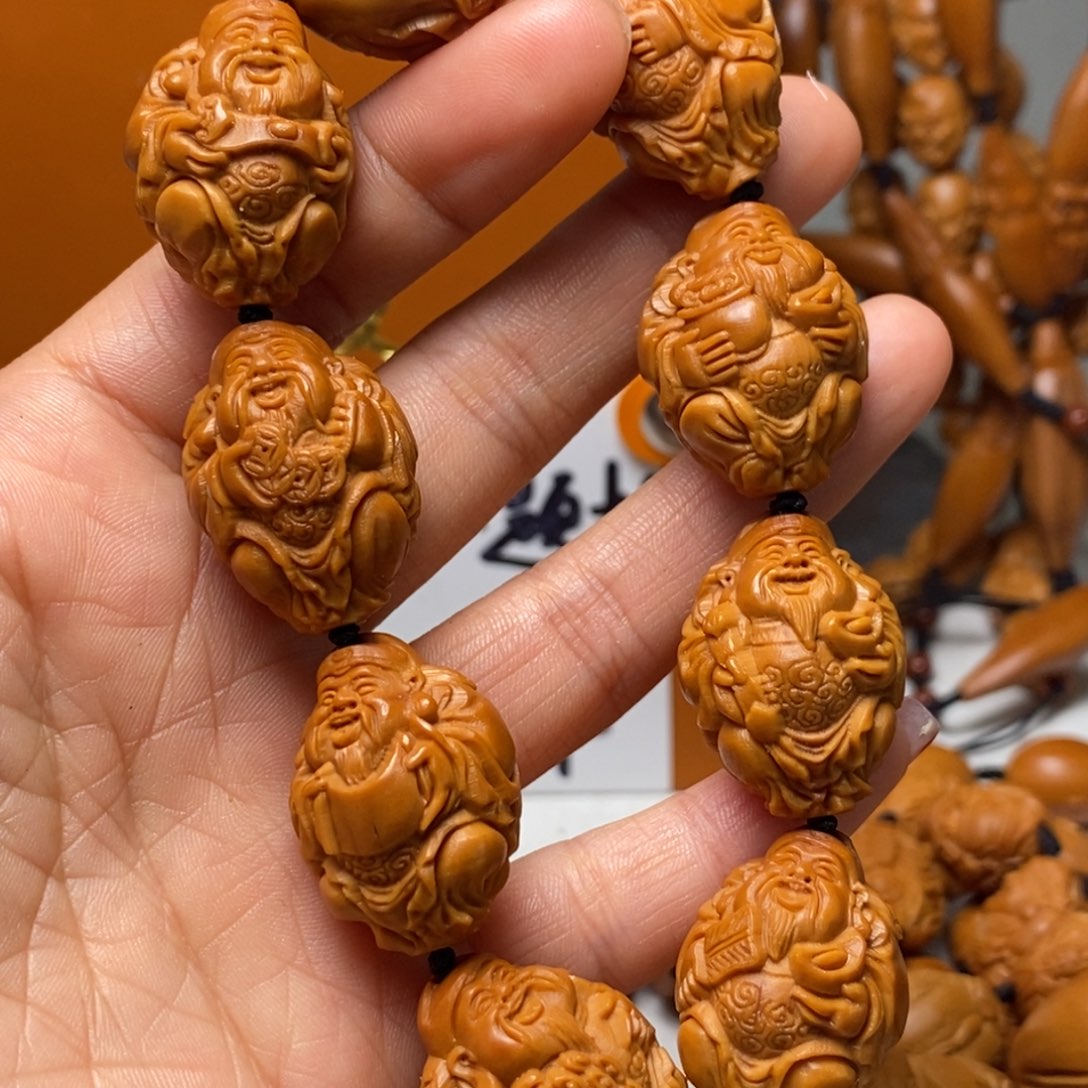 橄榄核手串/手链财神爷