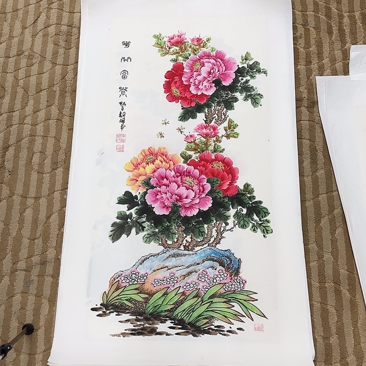 国画花鸟等多种鸟类的栖息100.50
