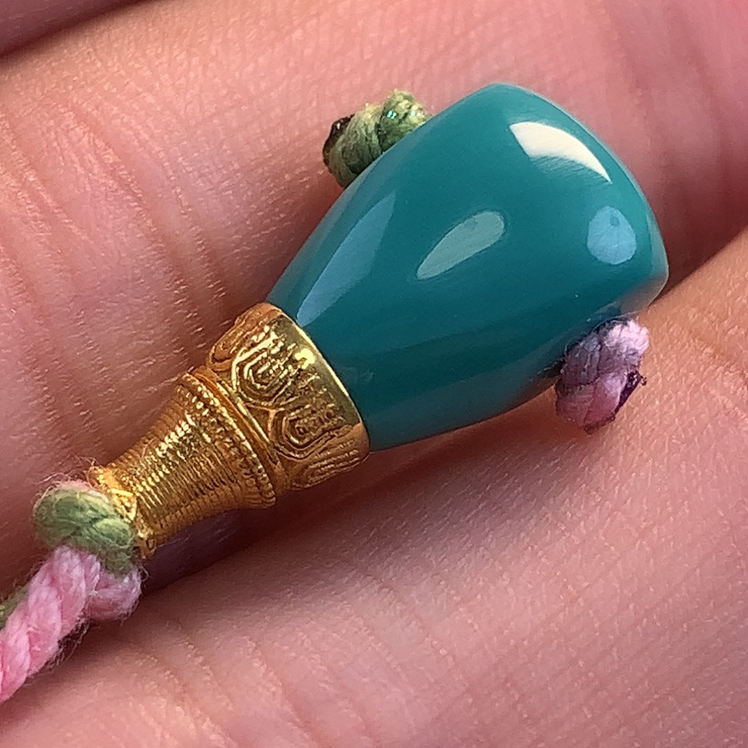 绿松石18K金镶嵌珠宝奇石