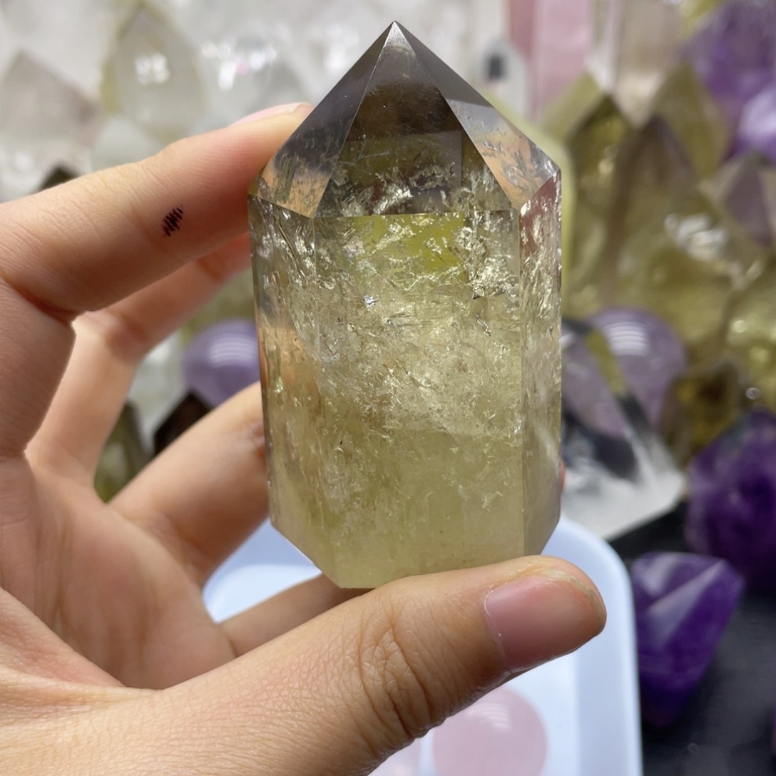 21未镶嵌水晶@*兰黄水晶柱