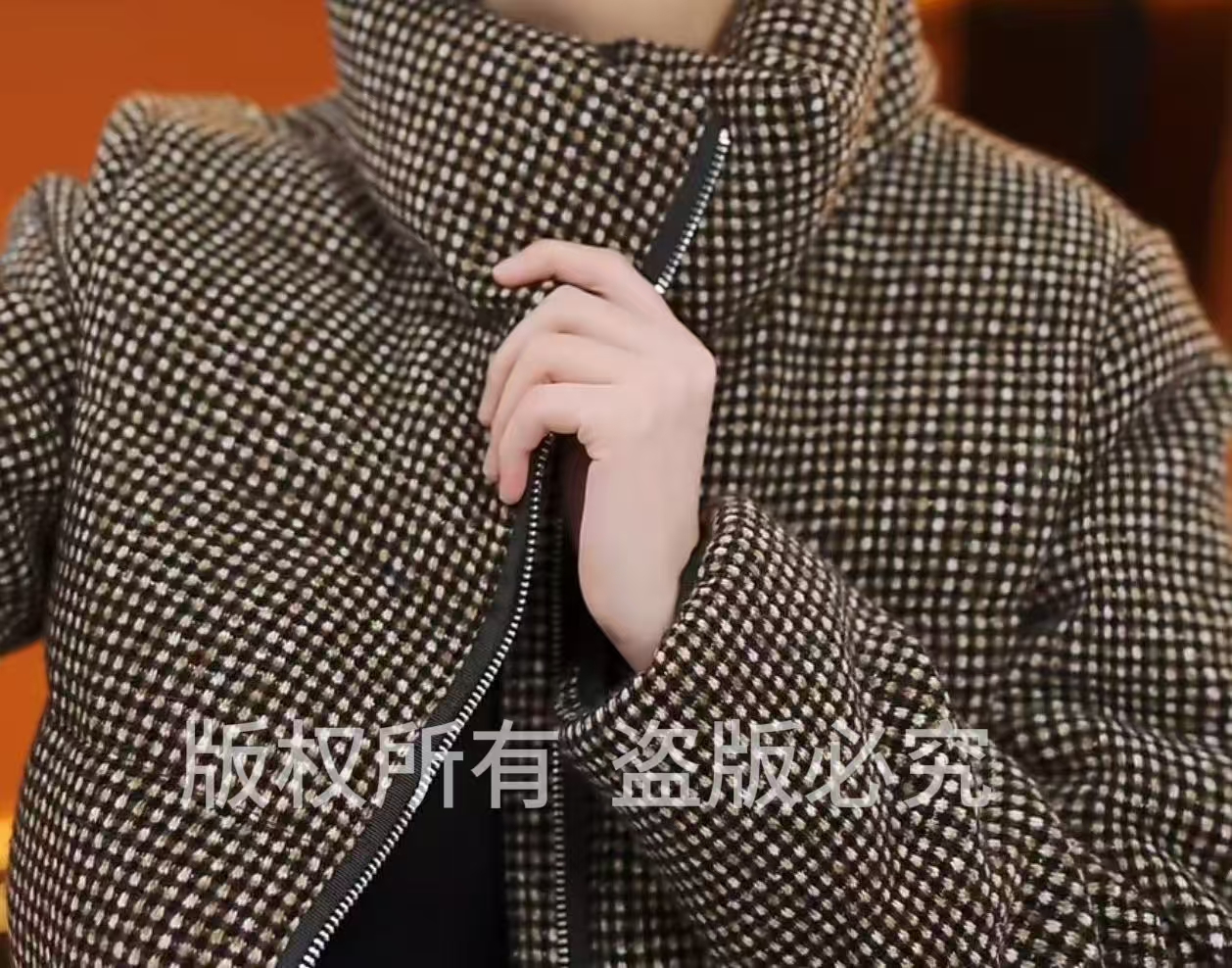 杭州原版正品2025冬季新款气质显瘦显白高端棕灰咖色羽绒服女