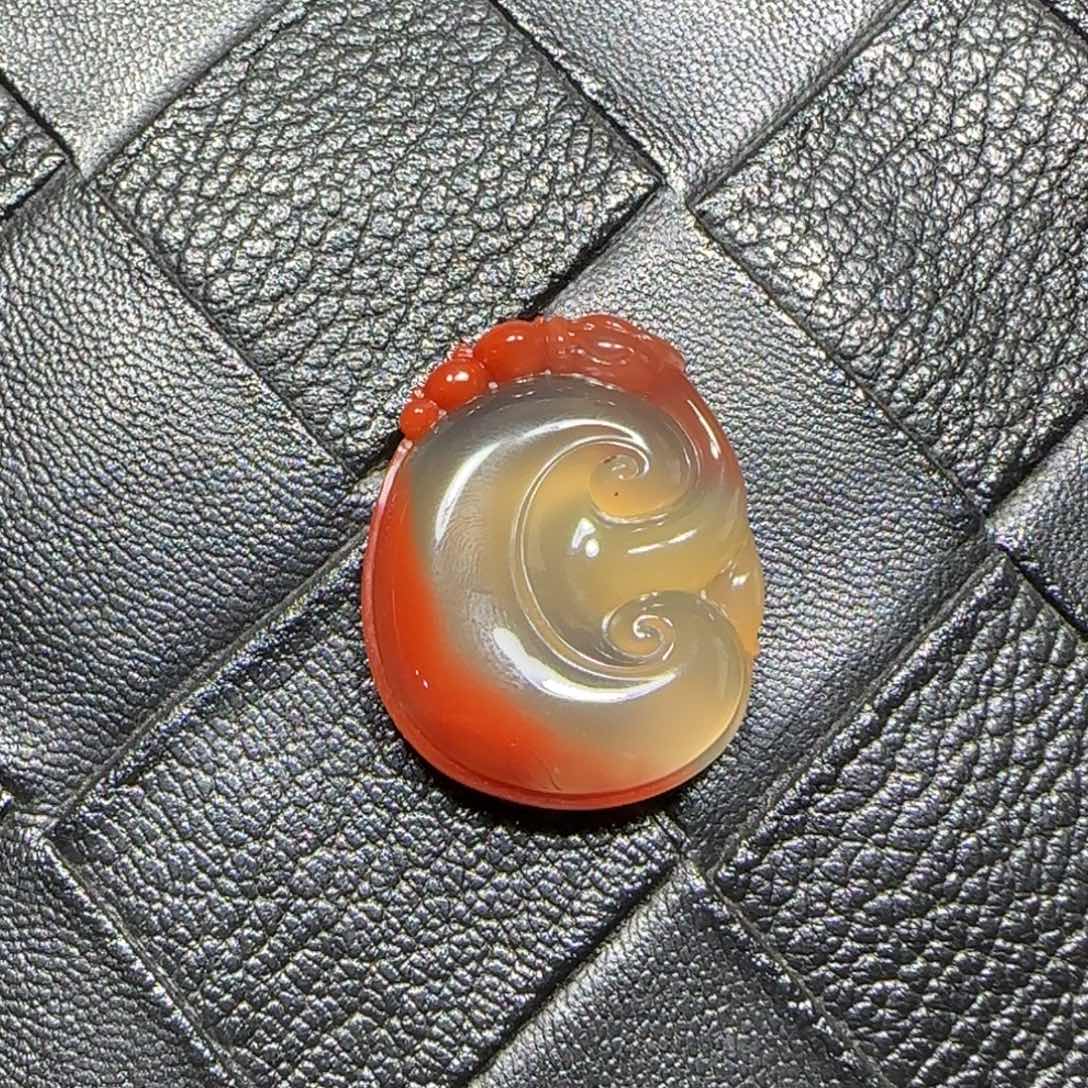 南红玛瑙未镶嵌吊坠