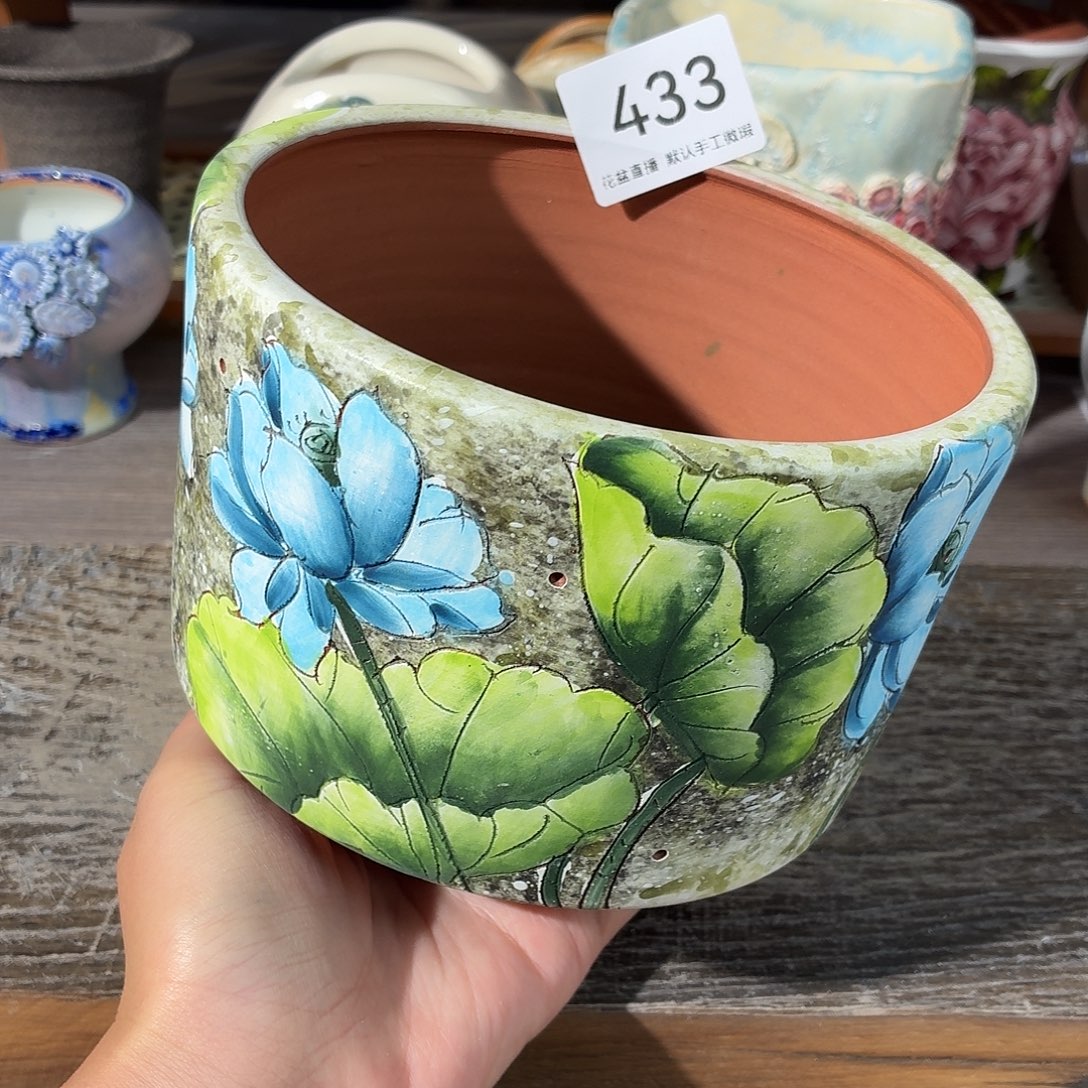 手绘花盆花盆花盆花盆