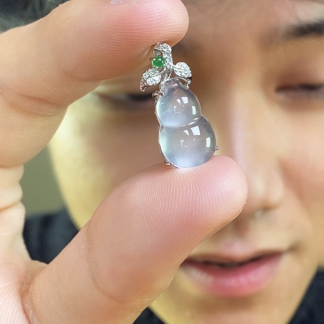 石英质玉戒指银S925镶嵌