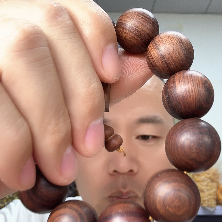 非洲紫檀（红花梨）33号卡6黄项链