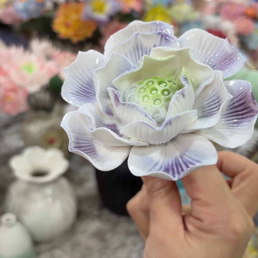 陶瓷花拍满20元发货，退款的拉黑