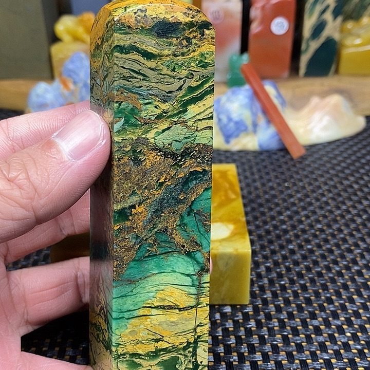 印石青田石四川雅安绿