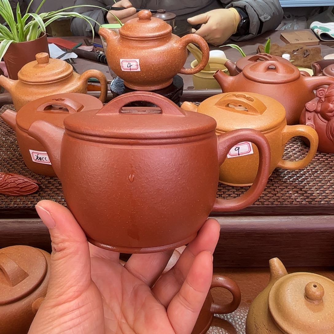 紫砂茶壶汉瓦220cc宜兴紫砂