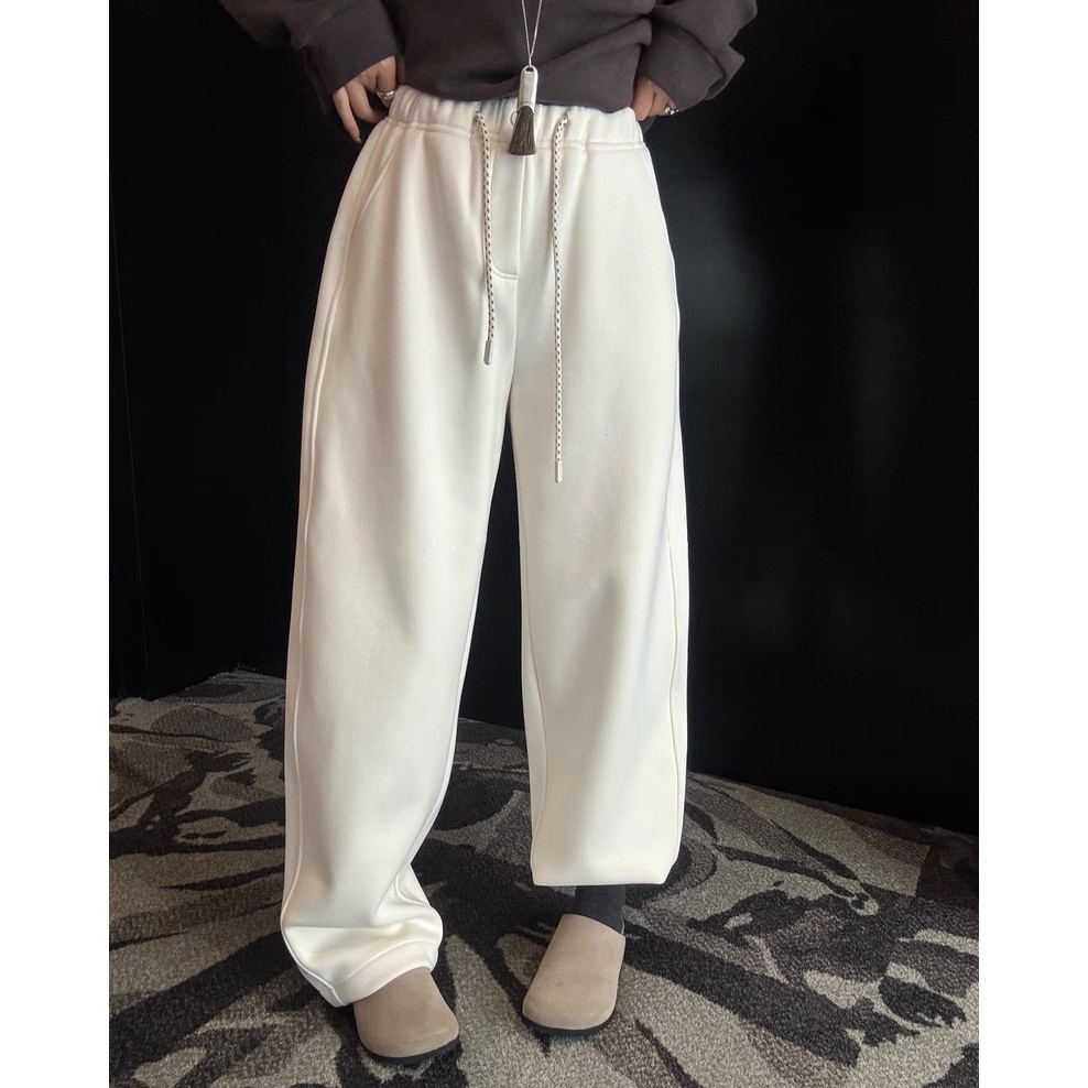 芳芳家【发财裤】专柜品质~原版!加绒加厚显瘦百搭冬季保暖休闲卫裤