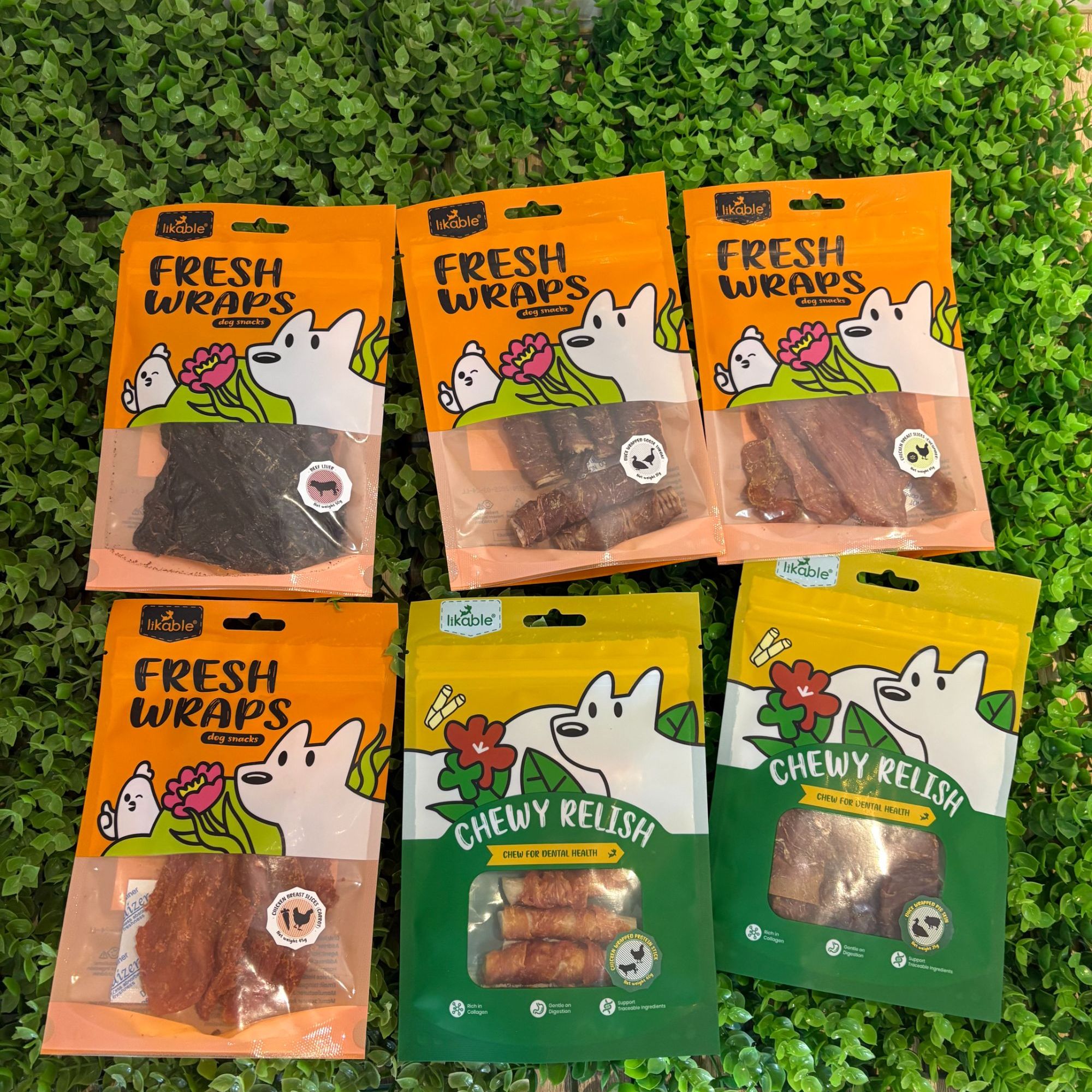 莱可宝狗零食鸡肉鸭肉卷磨牙休闲肉干解馋