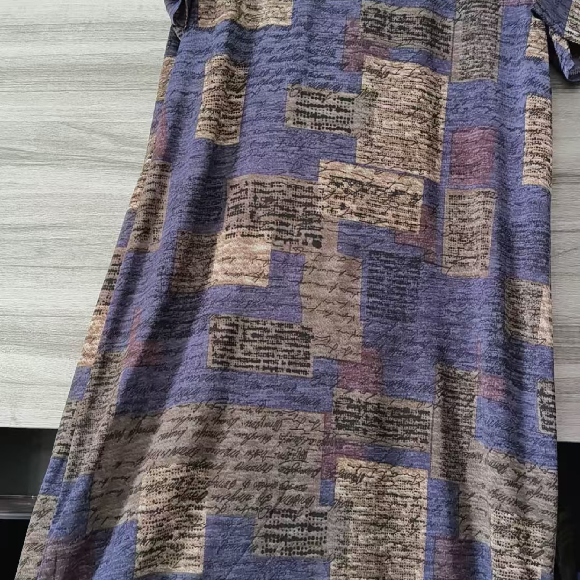 9726-妈妈夏装连衣裙洋气新款高贵气质休闲女长裙子【a7-3-2】