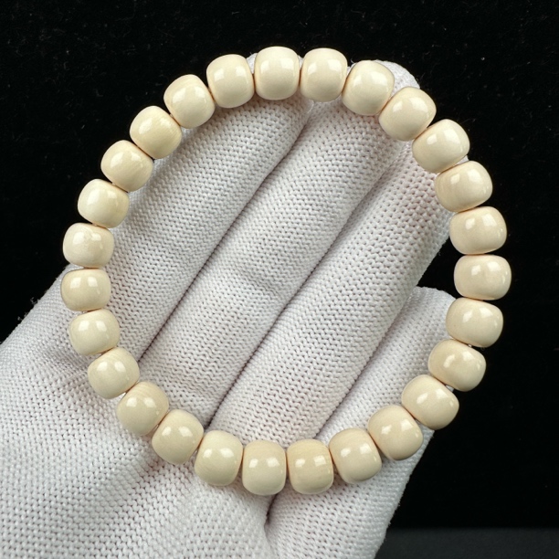 Q1092天然猛犸牙 老型手串7.8×6.5mm支持鉴定 假一罚四