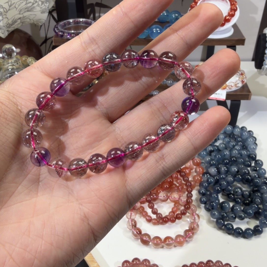 水晶手串未镶嵌超七