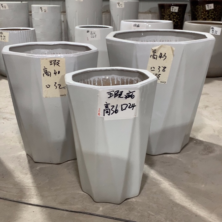 【闪购商品】高温陶瓷花盆默认瑕疵