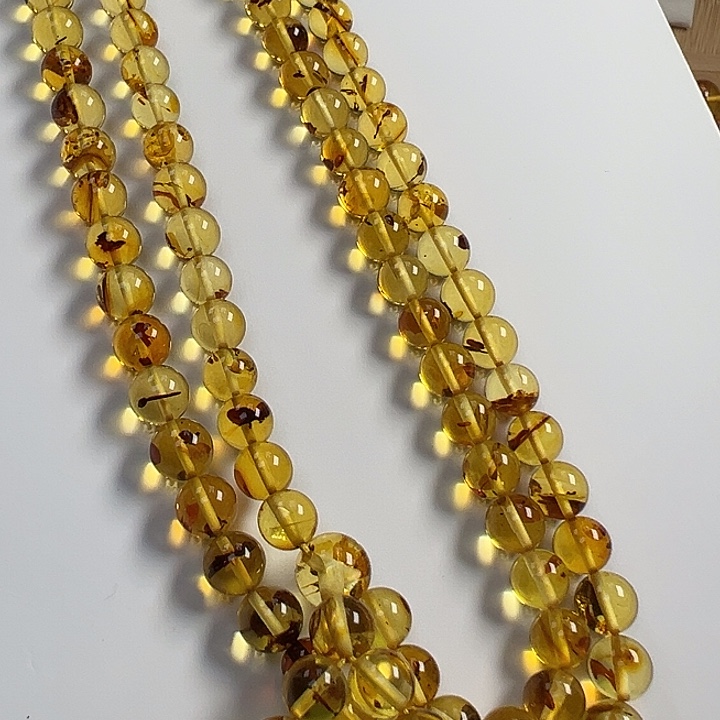 琥珀（花珀）未镶嵌颈饰