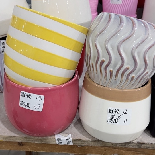 多肉绿植陶瓷花盆9.9包邮，有孔