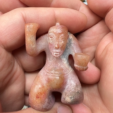 和田玉未镶嵌挂件