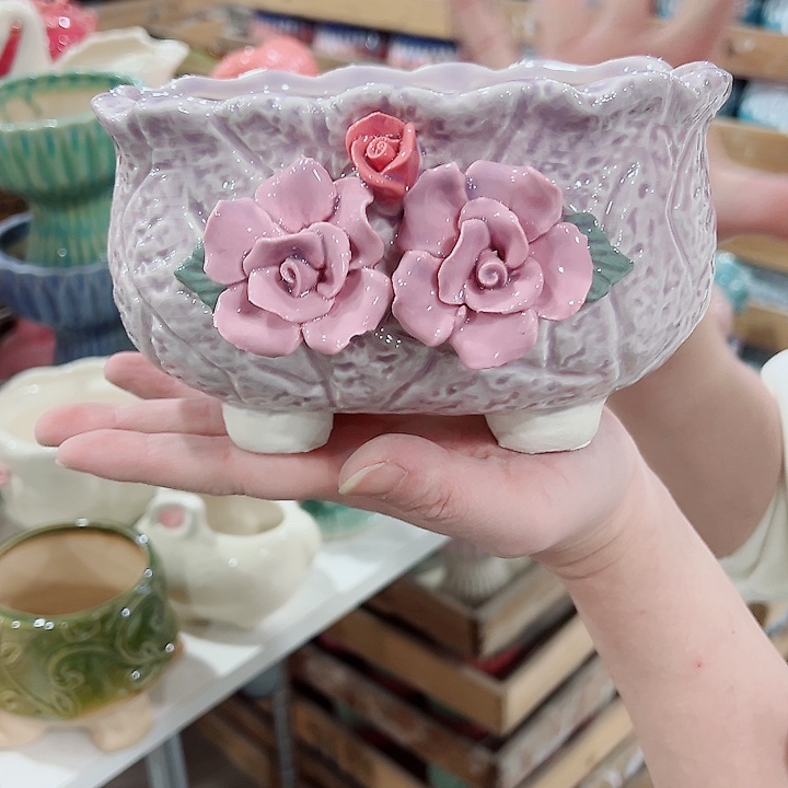 有孔，凑单福利满10元发货陶瓷多肉花盆！