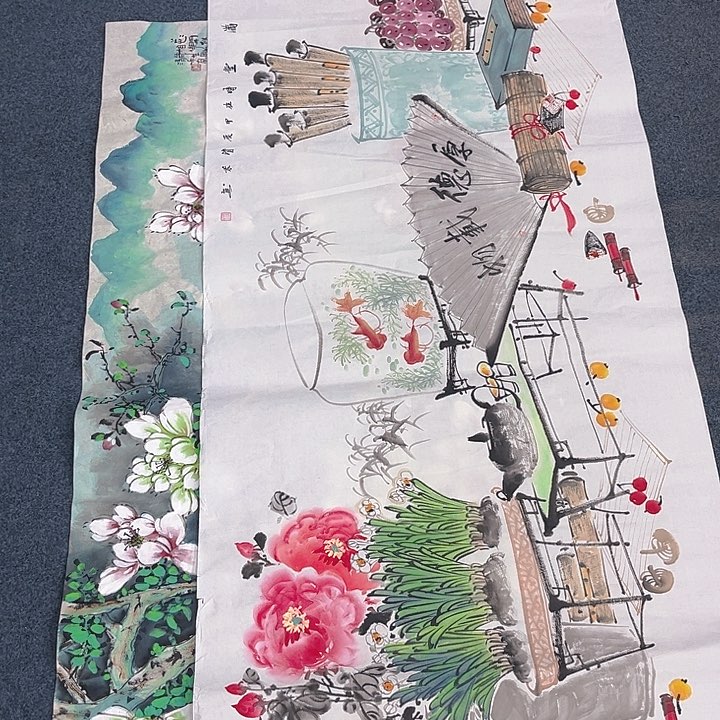 国画纯手绘字画宣纸