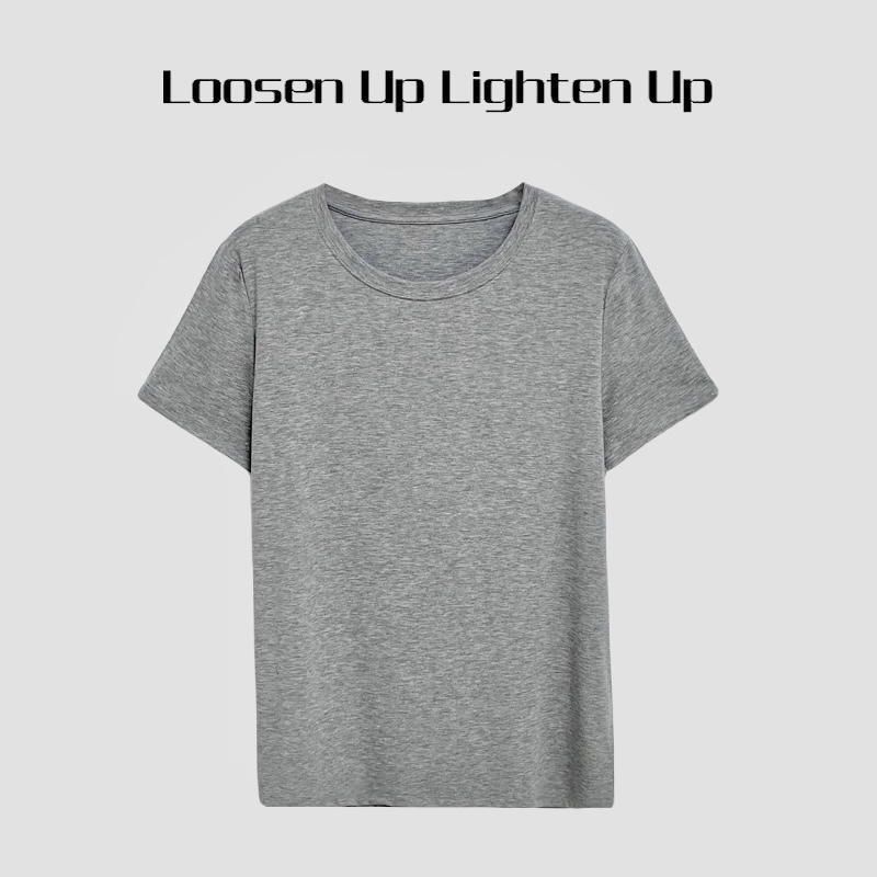 Loosen Up【凉感奶皮t】刚需B囤！桑蚕丝混纺轻薄显瘦百搭短袖T恤