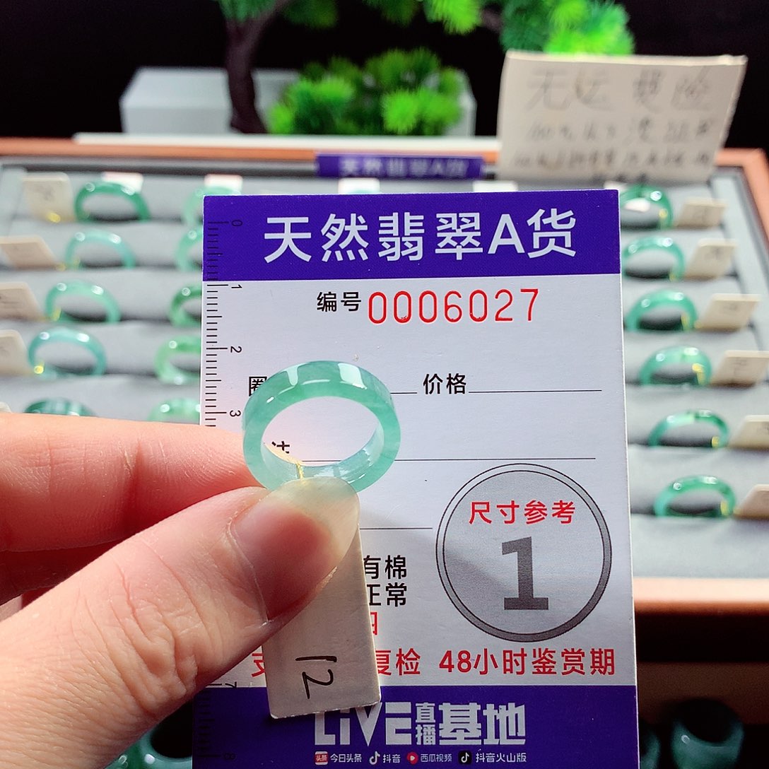 翡翠戒指未镶嵌12号
