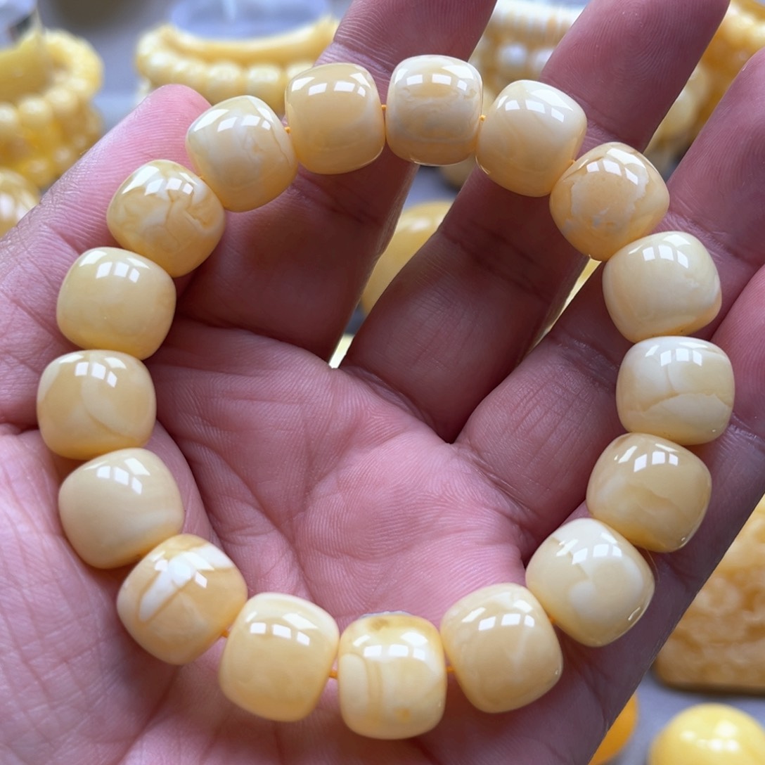 琥珀手链未镶嵌手串