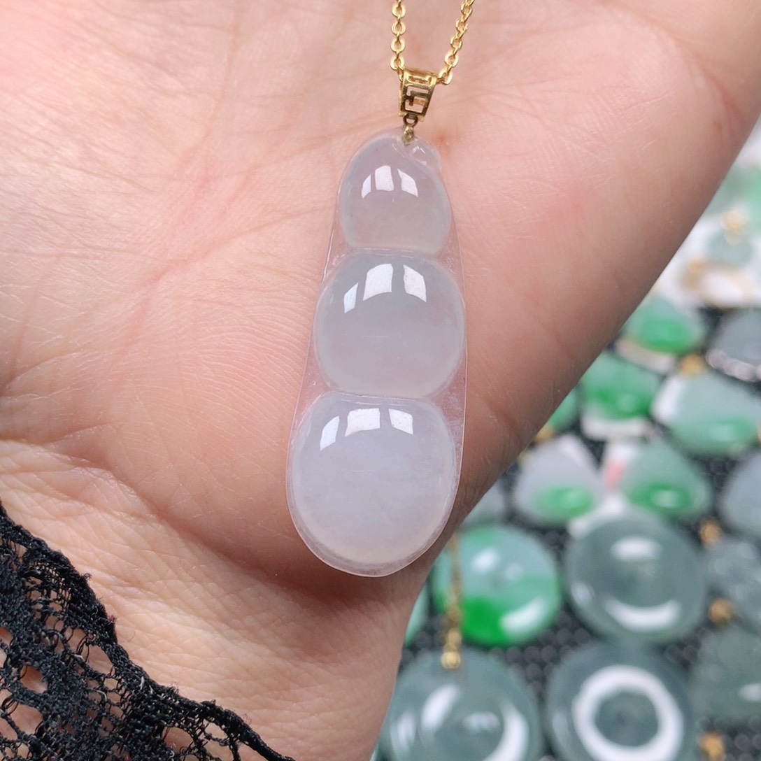 【闪购商品】翡翠吊坠(不含链)18K金镶嵌