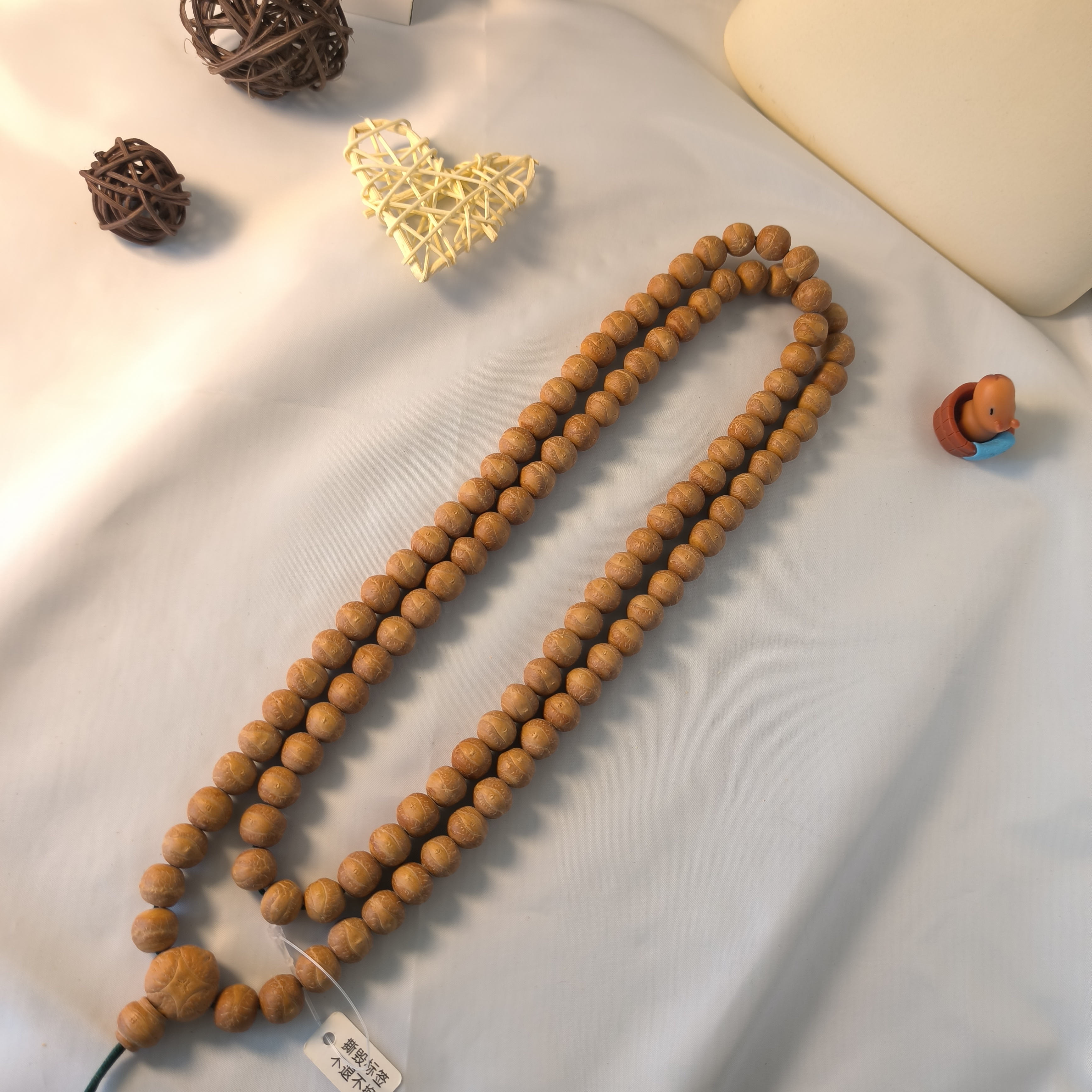 【WF115157】11.5mm藏式凤眼尼泊尔菩提文玩手串108念珠脖挂
