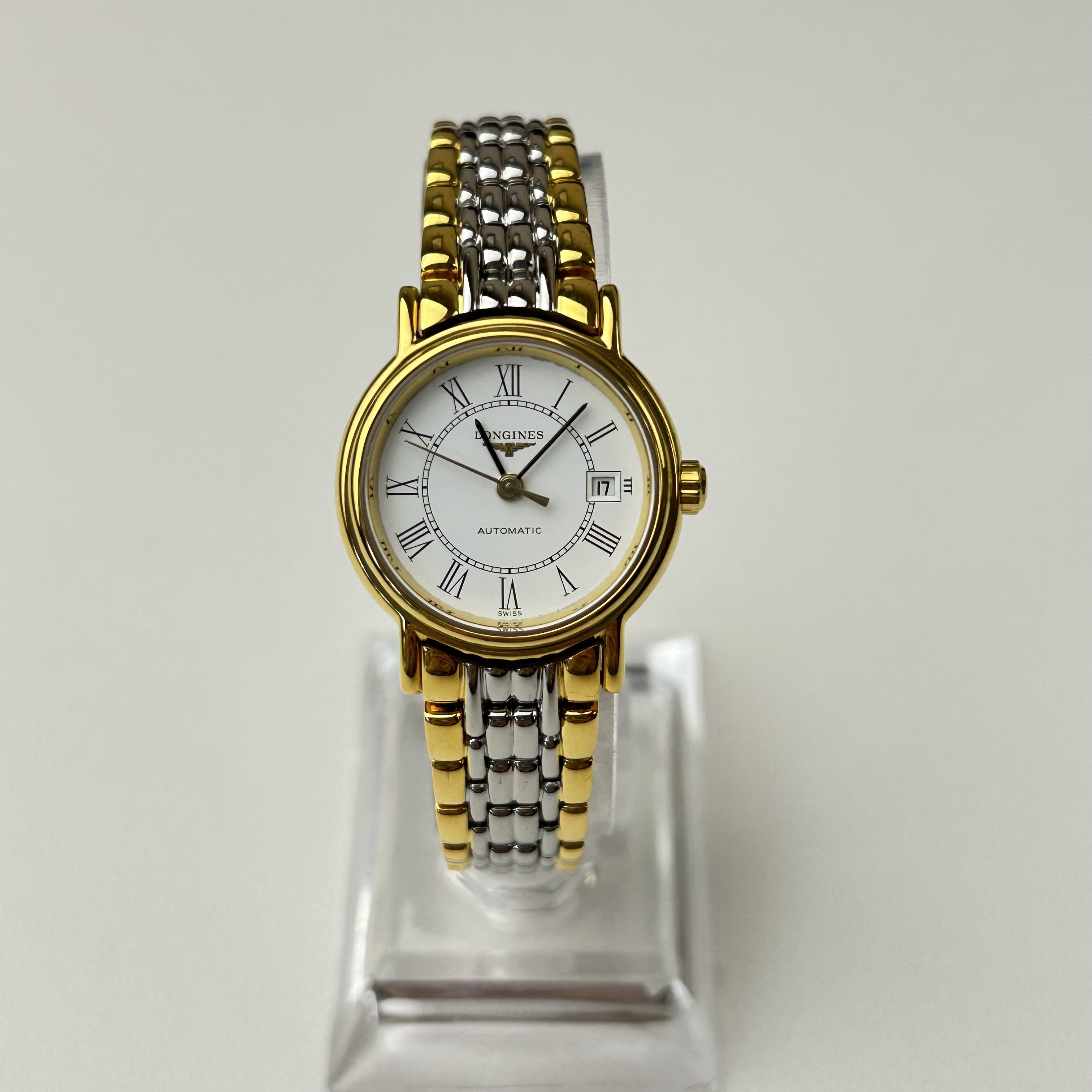 95新 Longines/浪琴 G0485/自动机械瑞士名表/表径25.5mm女士气质