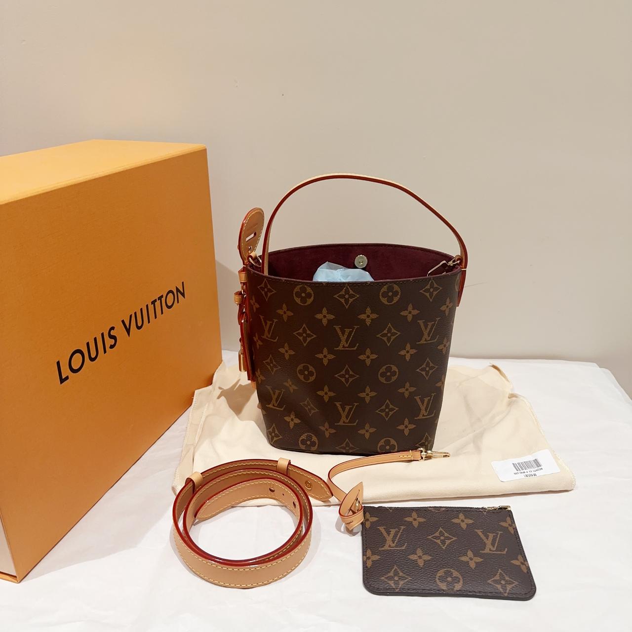 路易威登/LV ALL IN BB 棕色 老花 牛皮 水桶包 金锁 金扣/箱包/