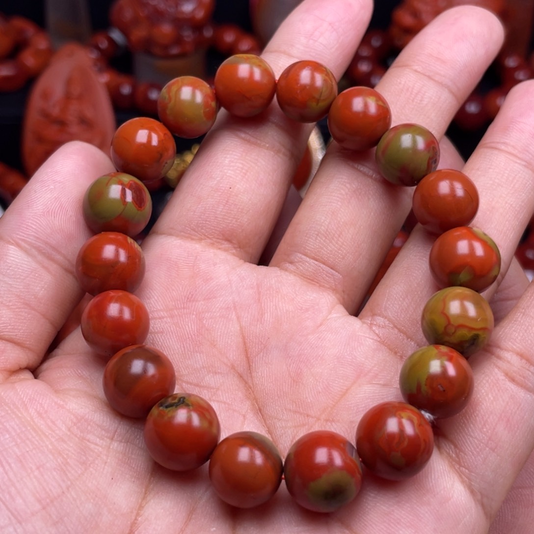 南红玛瑙珠宝奇石未镶嵌单圈11➕