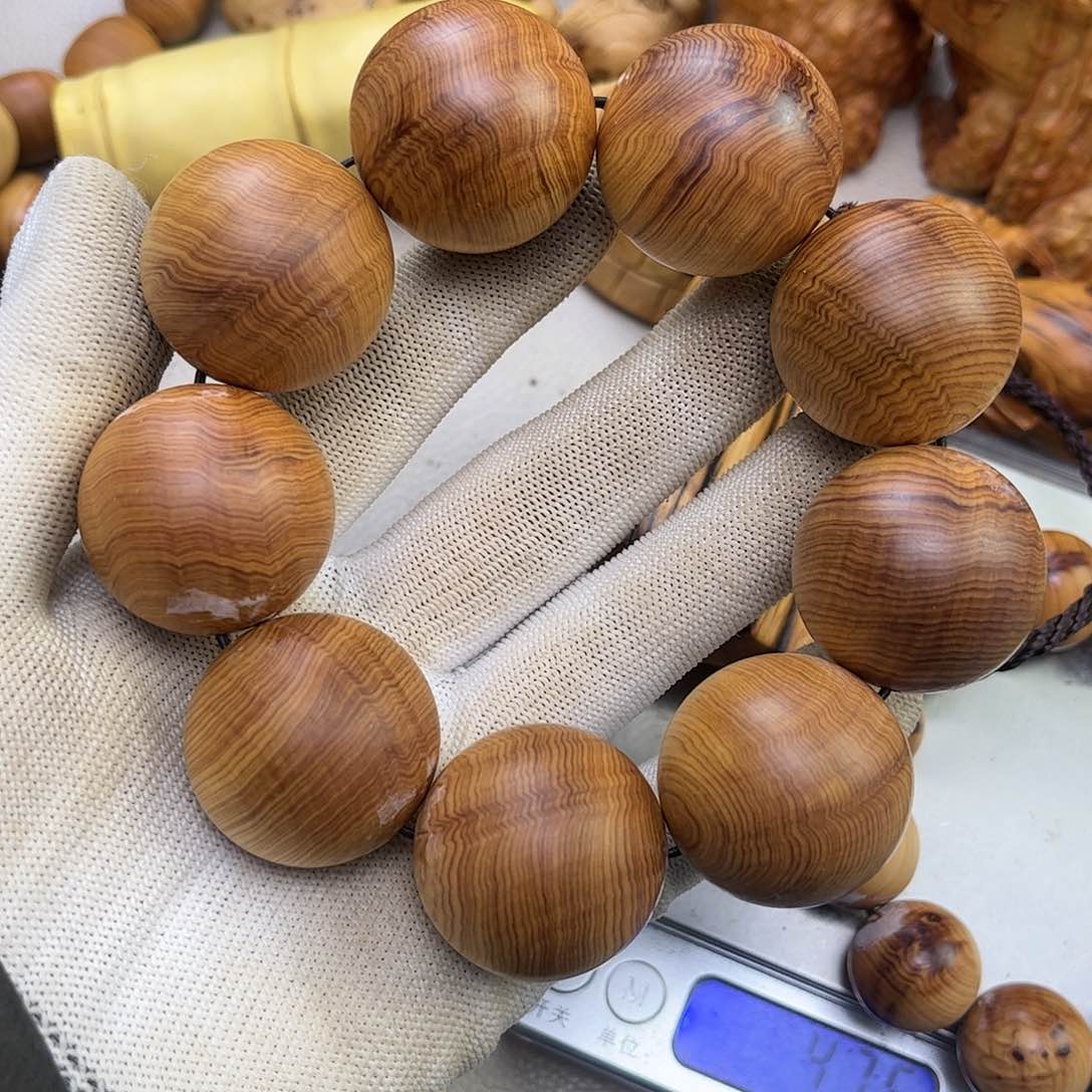 柏木（崖柏）手串/手链3.0红油蜘蛛网