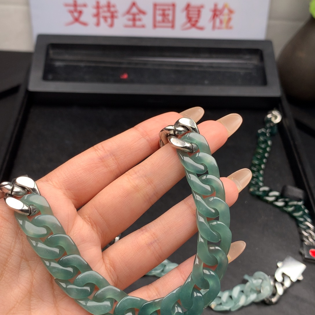 张***博翡翠未镶嵌手链00004