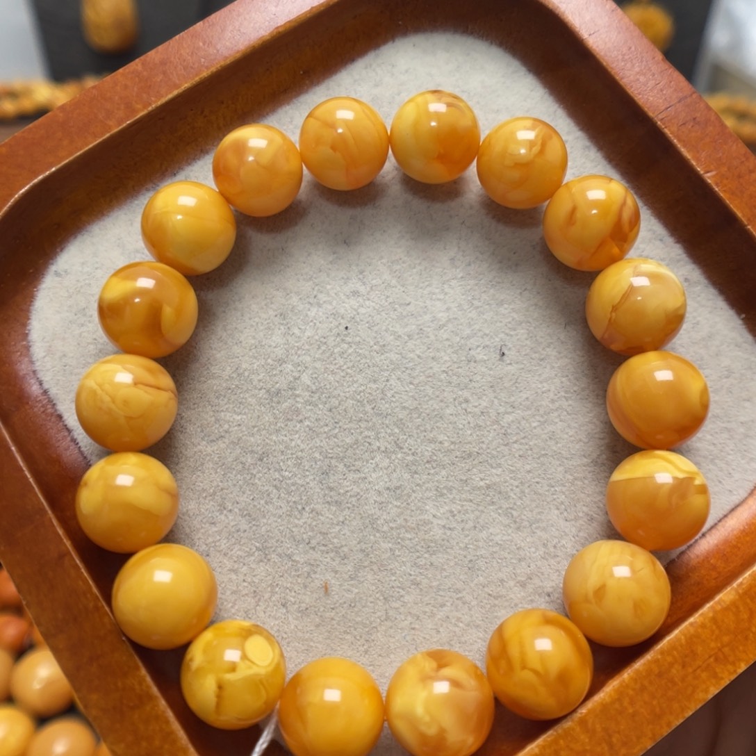 蜜蜡未镶嵌手链蜜蜡