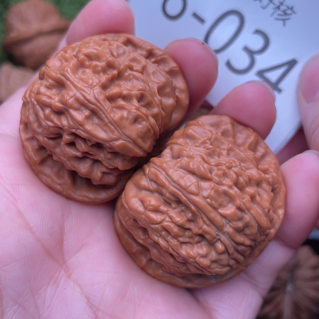 文玩核桃把件球白41