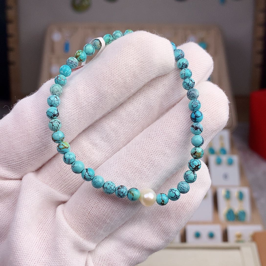 绿松石耳饰未镶嵌