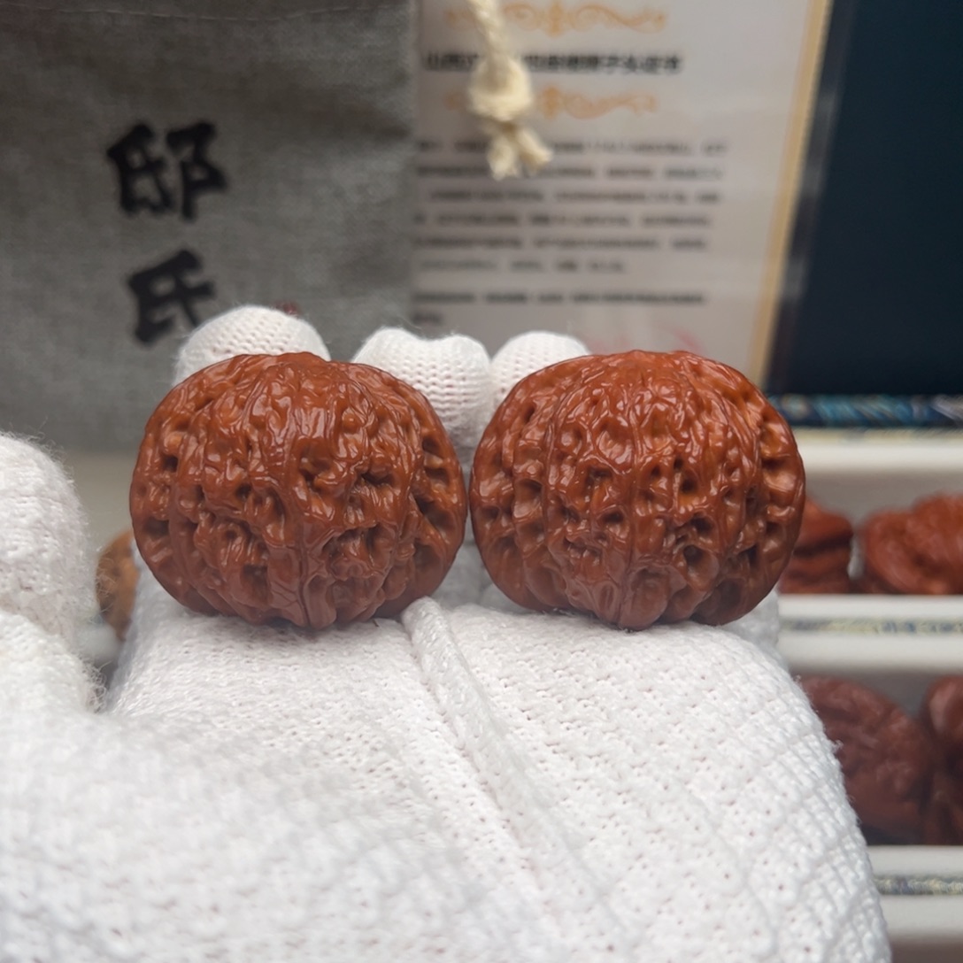 文玩核桃把件磨盘43