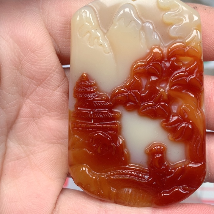 玛瑙/玉髓颈饰未镶嵌绅**下