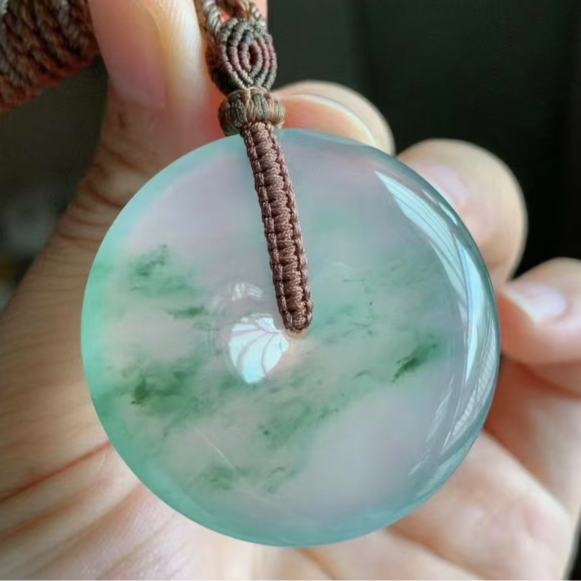 非金属珐琅吊坠 天然时尚精美平安扣吊坠