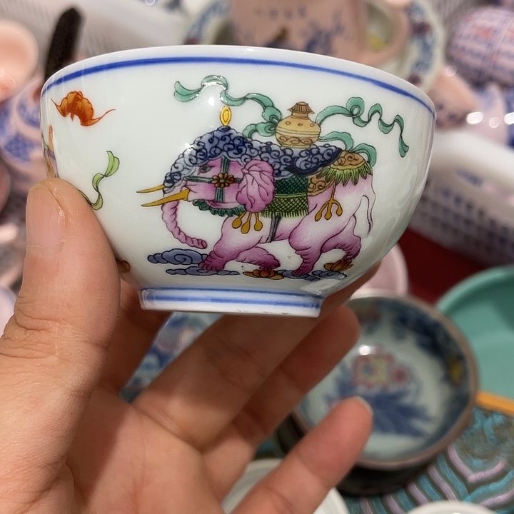 摆件陶景德镇主人杯陶瓷13455