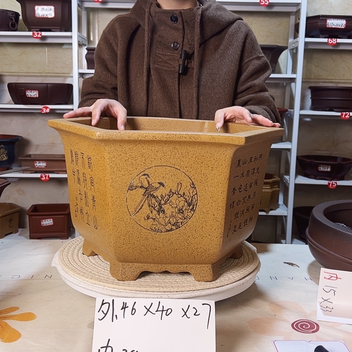 紫砂花盆紫砂花盆