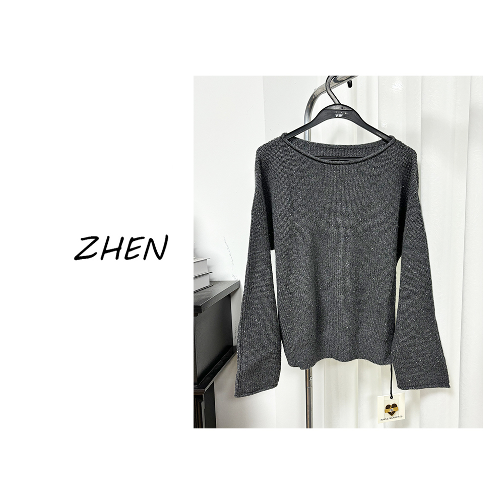 【ZHEN】K1179 2025新款时尚气质休闲百搭毛衣上衣女