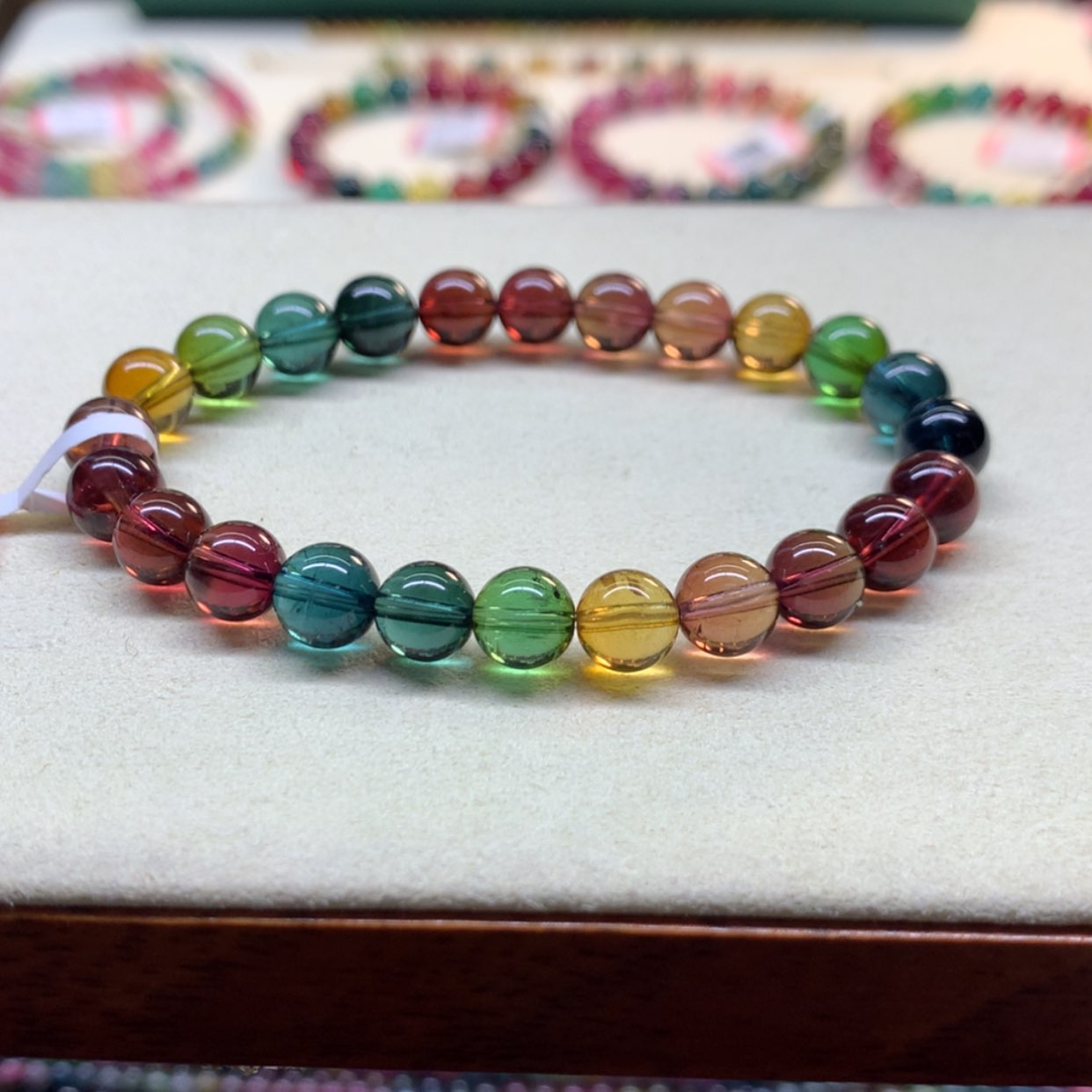 【闪购商品】碧玺手链未镶嵌碧玺7.6mm