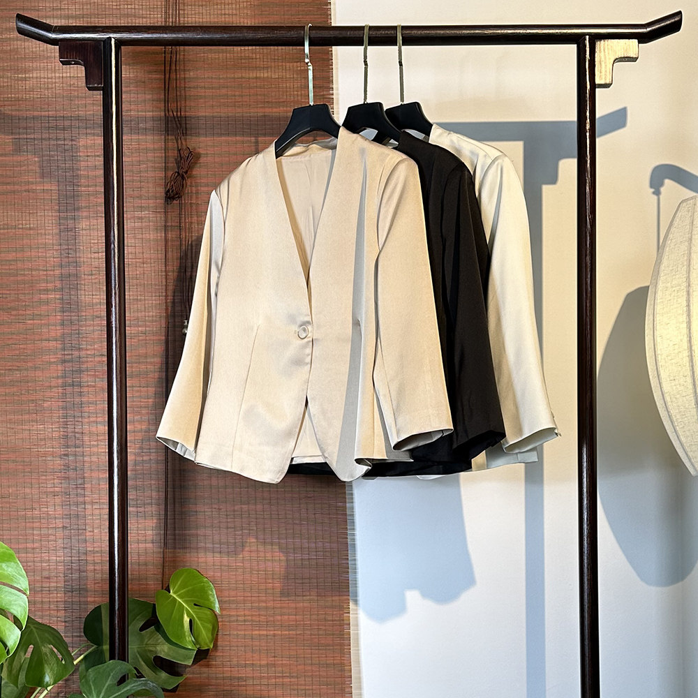 【1092】 西装 新中式高定气质短款西装外套