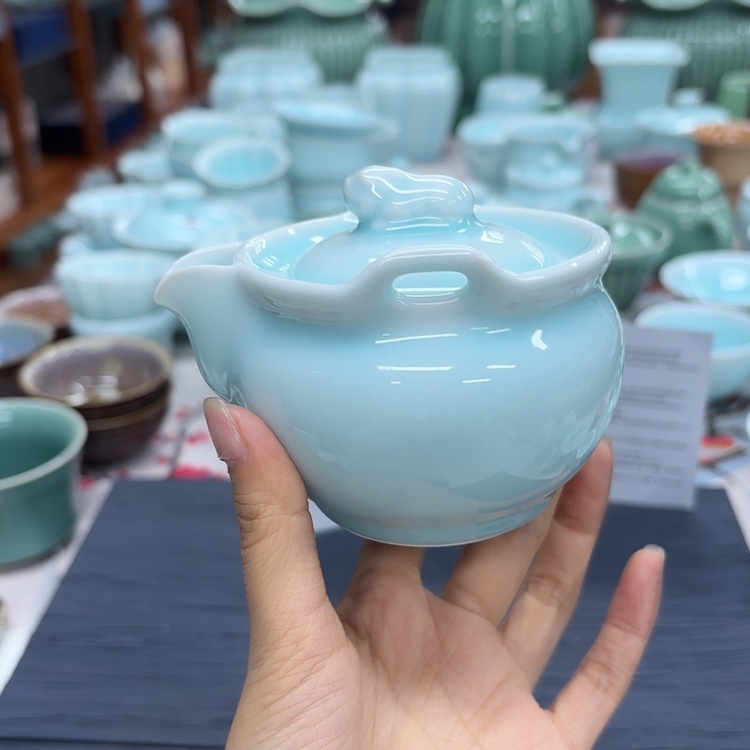 龙泉云间青瓷小米茶器