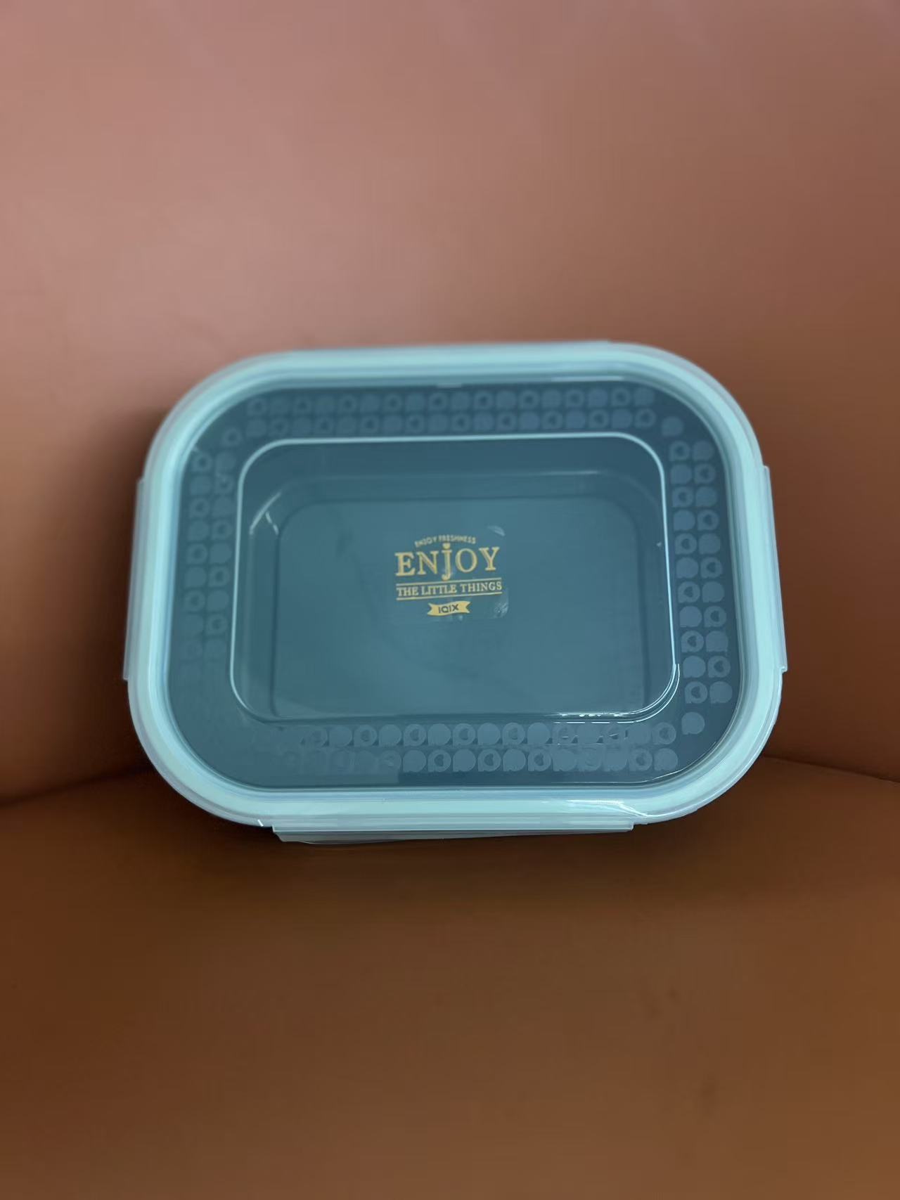 高颜值食品级可微波可冷藏蔬菜水果收纳盒加热便当盒密封餐盒1.4L