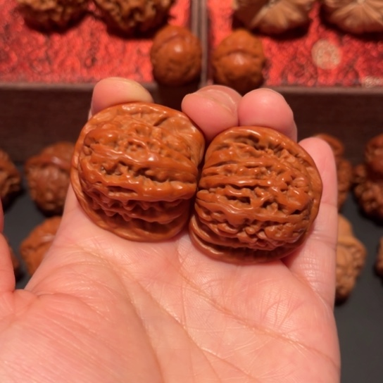 文玩核桃吊坠四座楼