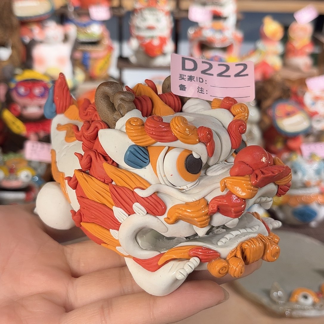 泥塑纯手工茶宠摆件