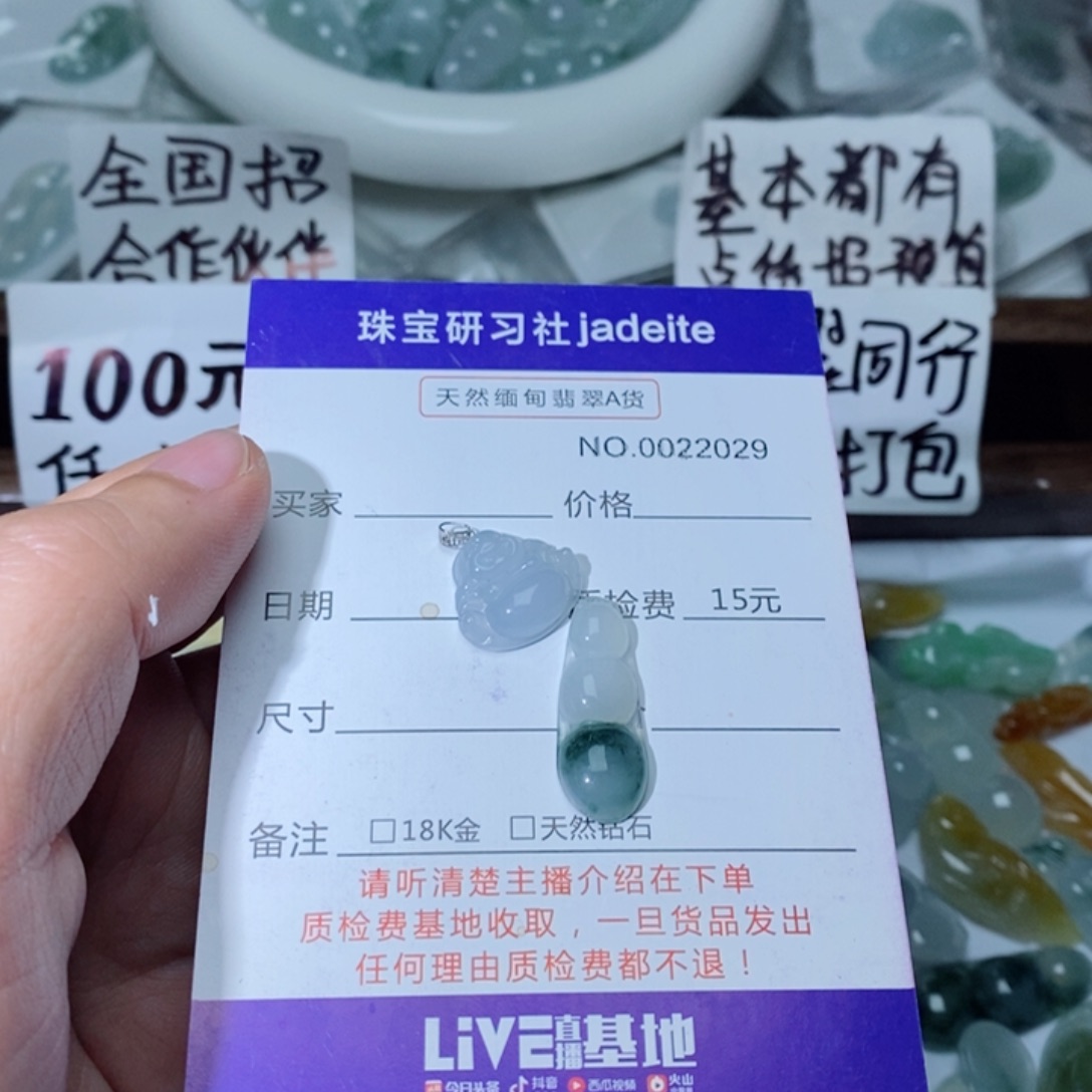 颈饰18K金镶嵌翡翠?0022029