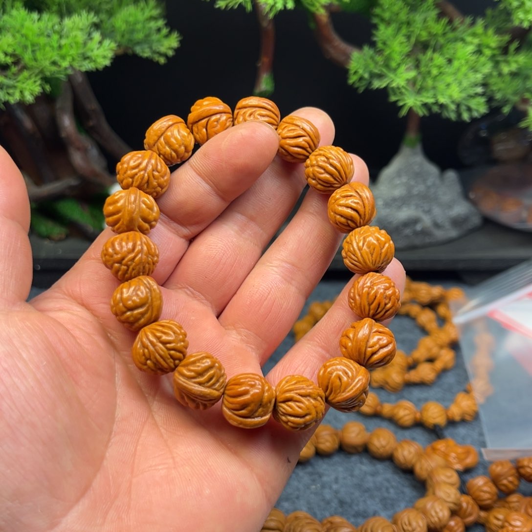 桃核手串小金蝉桃核手串48